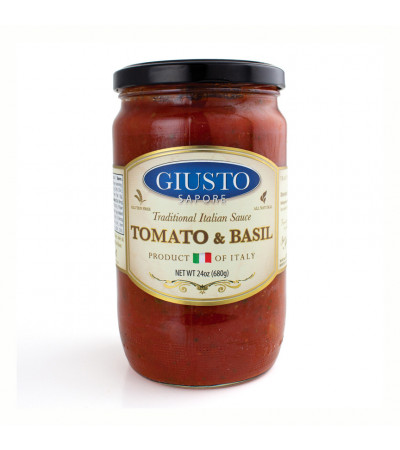 Giusto Sapore Italian Tomato and Basil Sauce 24oz