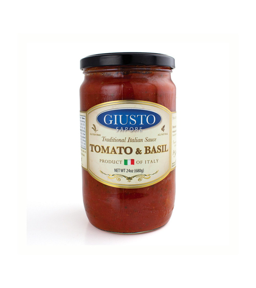 Giusto Sapore Italian Tomato and Basil Sauce 24oz