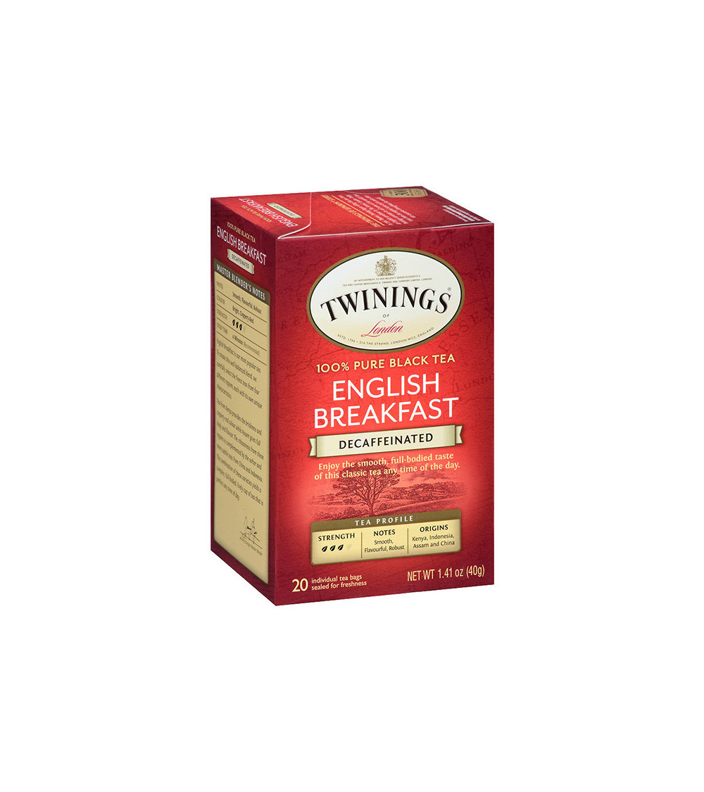 Twinings Decaf English Breakfast Tea 20bg 1.41oz