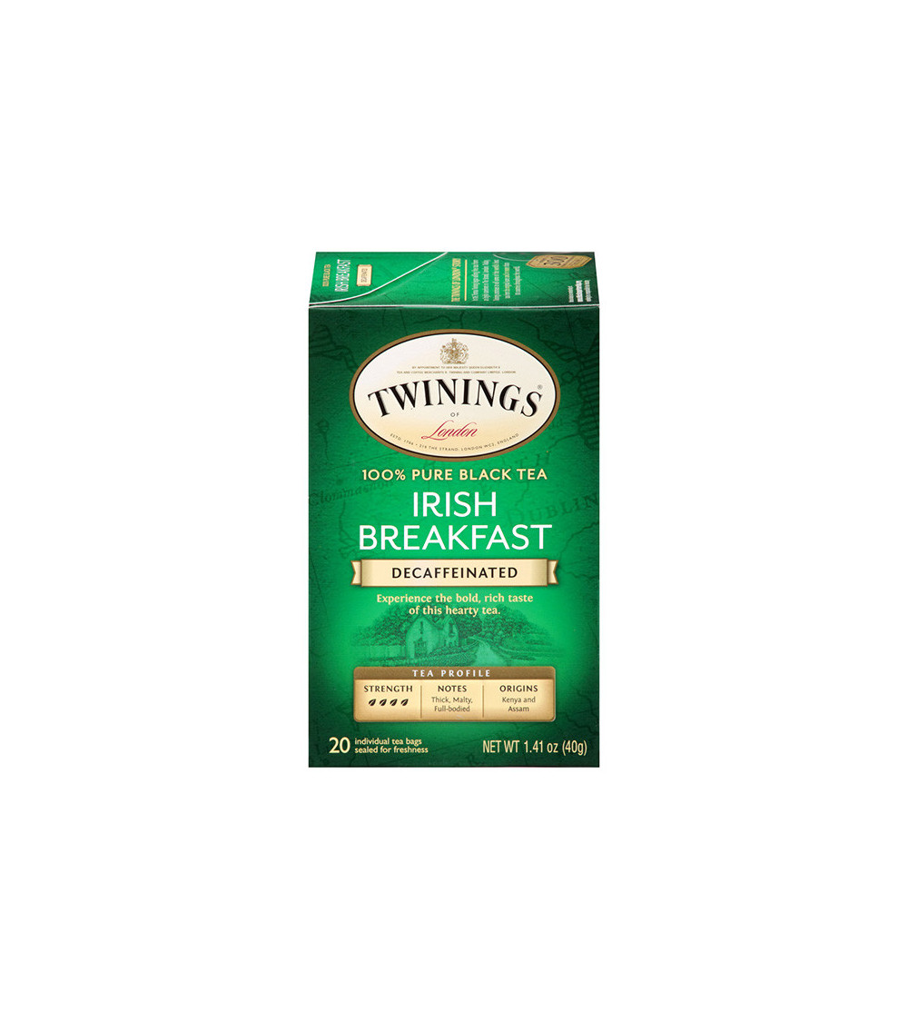 Twinings Decaf Irish Breakfast Tea 20bg 1.41oz