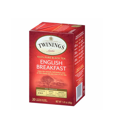 Twinings English Breakfast Tea 20bg 1.41oz