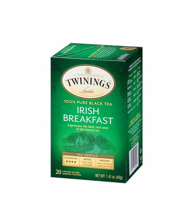 Twinings Irish Breakfast Tea 20bg 1.41oz
