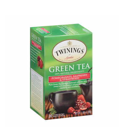 Twinings Green Pomegranate, Raspberry & Strawberry Tea 20bg 1.41oz