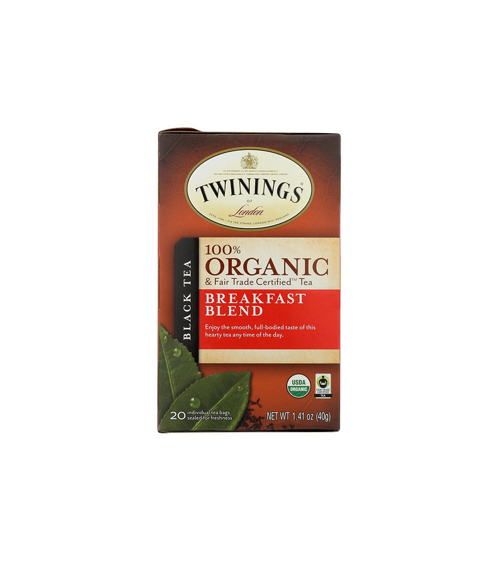 Twinings Organic Breakfast Blend Tea 20bg 1.41oz