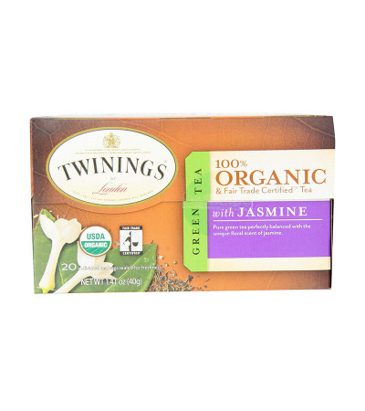 Twinings Organic Green Jasmine Tea 20bg 1.41oz