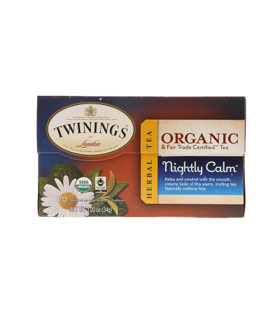 Twinings Organic Nightly Calm Tea 20bg 1.27oz
