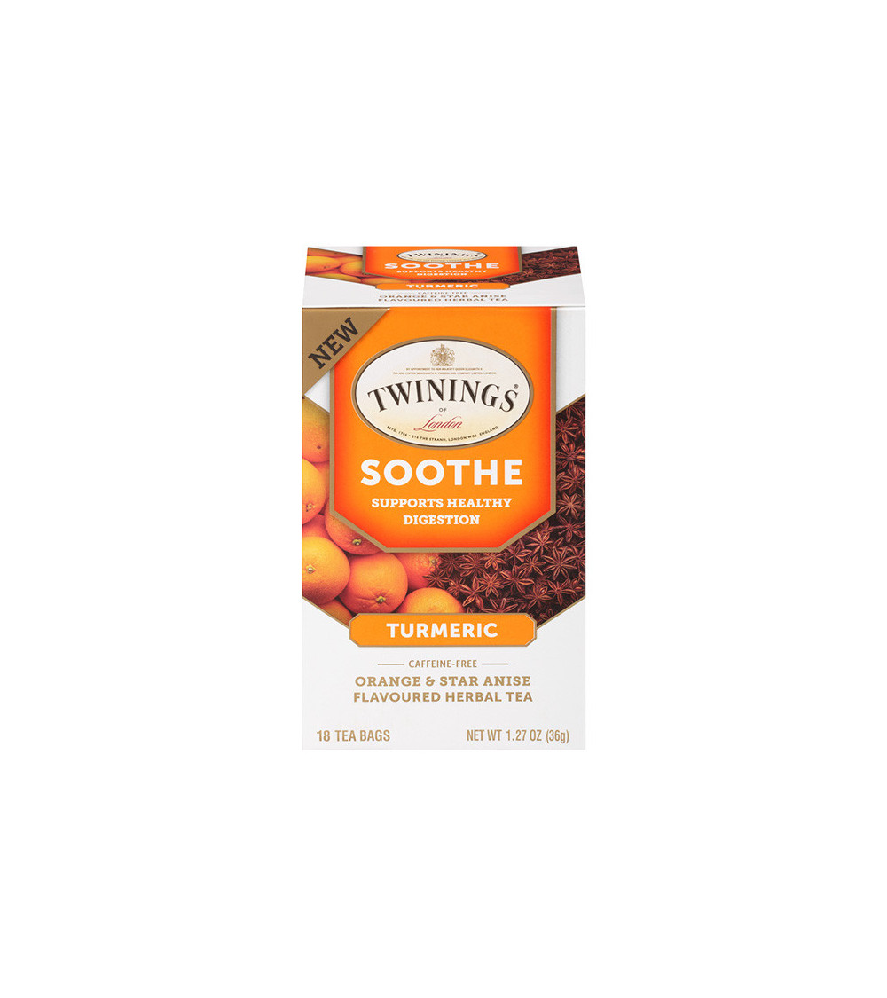 Twinings Wellness Tumeric - Orange & Start Anise 18Bg 1.27 oz