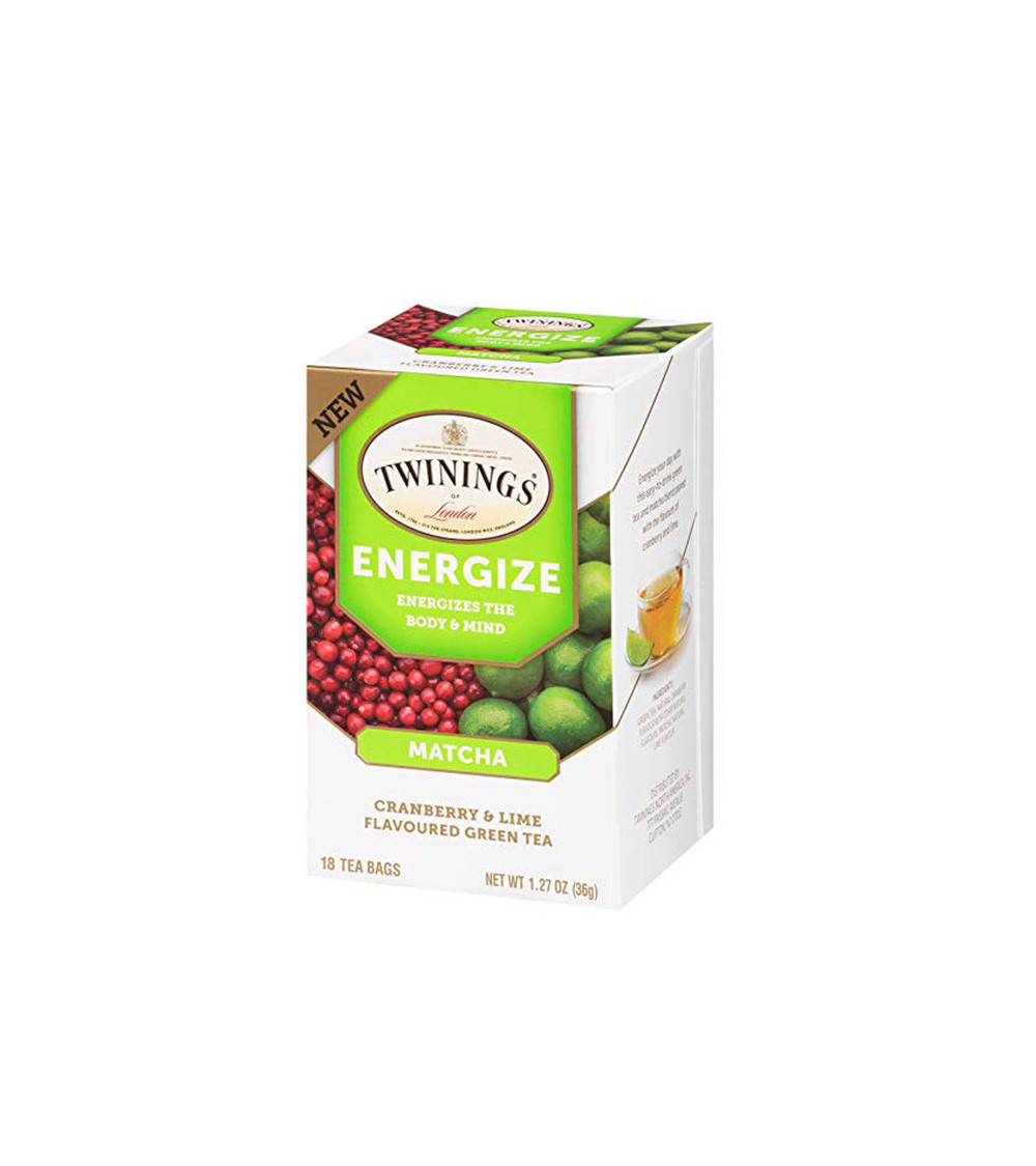 Twinings Wellness Matcha - Cranberry & Lime 18Bg 1.27 oz