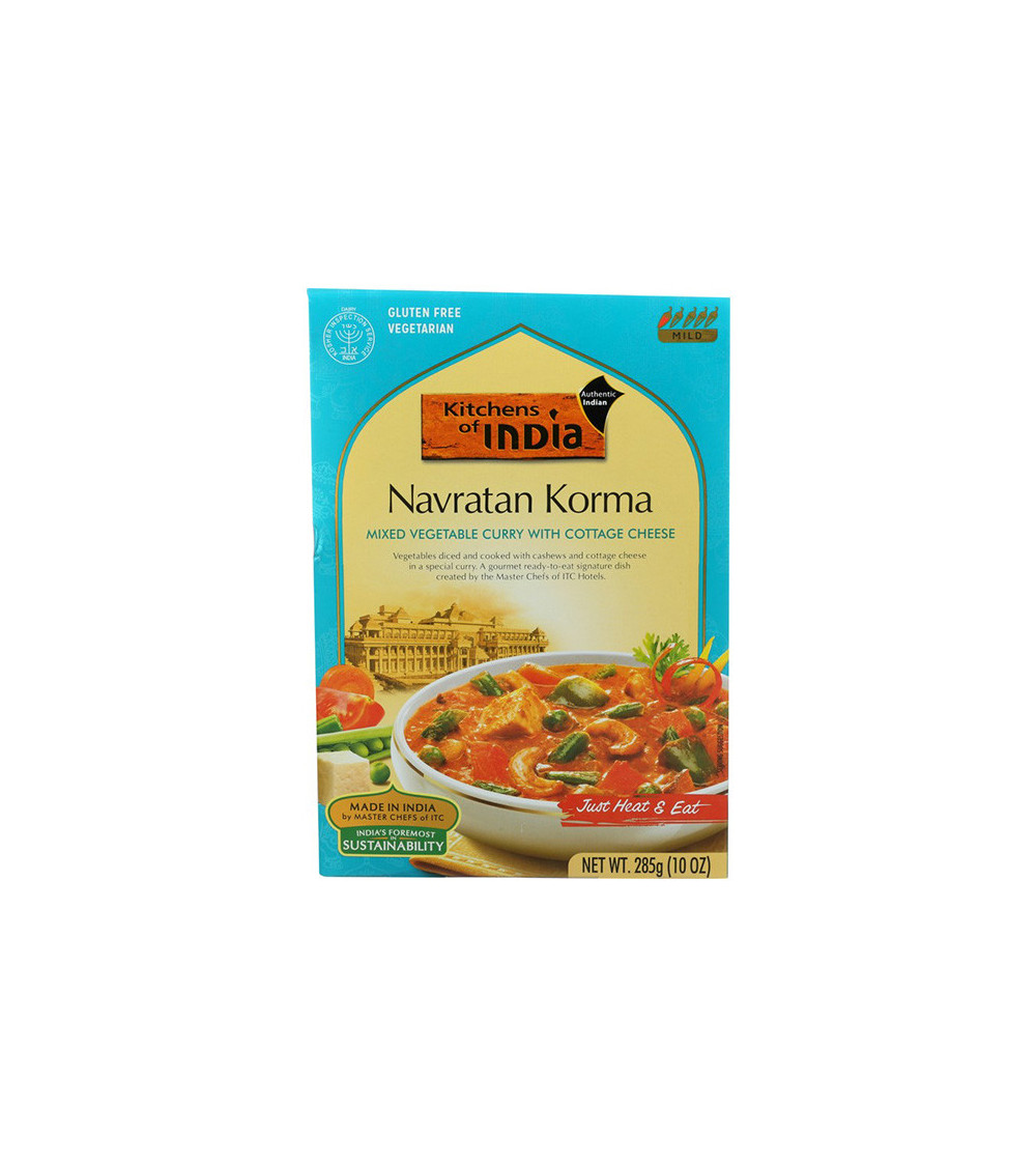 Kitchens Of India Navratan Korma-Mix Veggie Cottage Cheese Curry 10oz