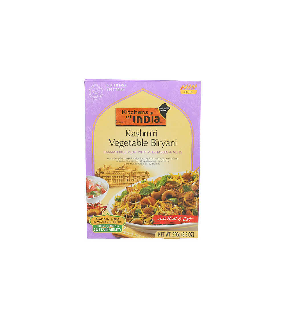 Kitchens Of India Kashmiri Biryani-Basmati Rice Pilaf Veggie & Nuts 8.8oz