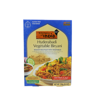 Kitchens Of India Hyderabadi Biryani-Basmati Rice Pilaf Veggie 8.8oz