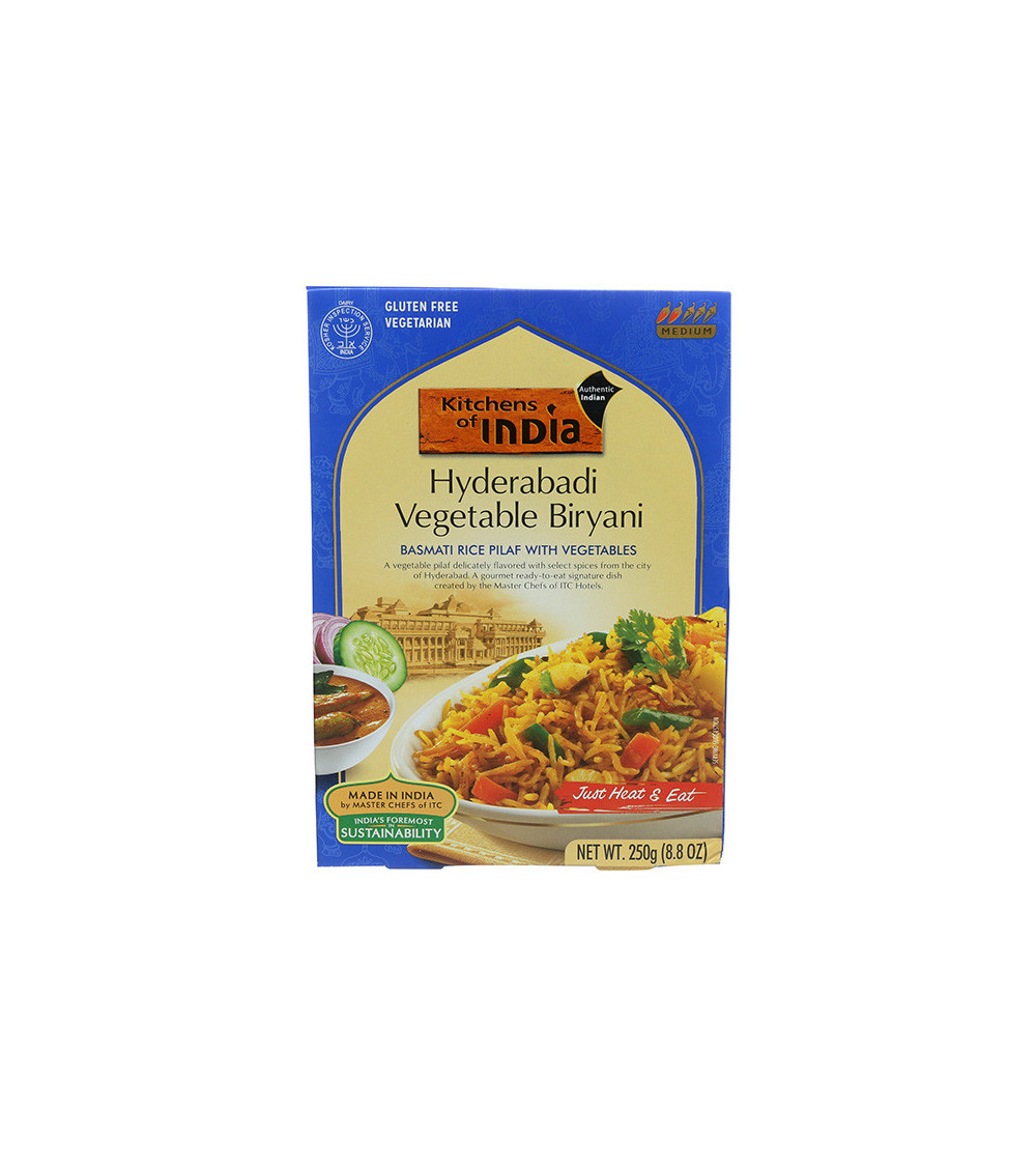 Kitchens Of India Hyderabadi Biryani-Basmati Rice Pilaf Veggie 8.8oz