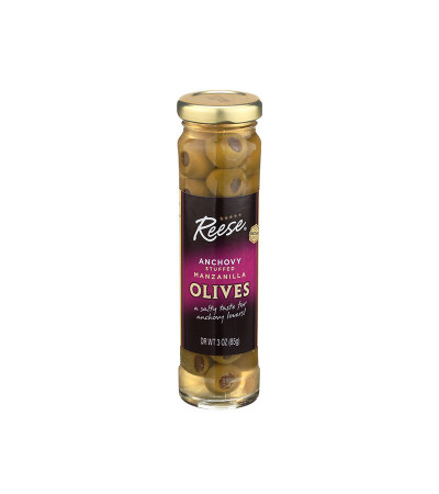 Reese Anchovy Stuffed Placed Olives 3oz