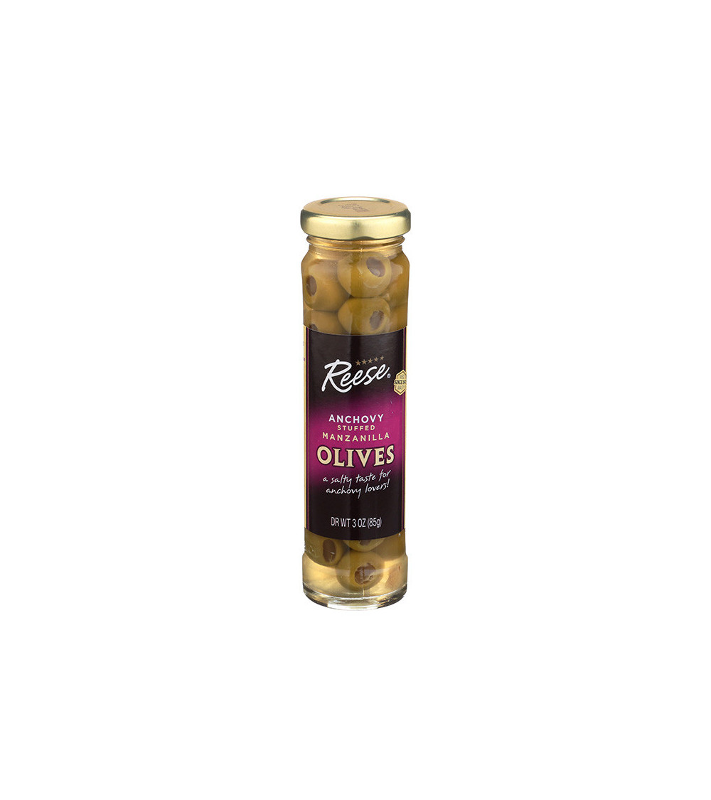 Reese Anchovy Stuffed Placed Olives 3oz