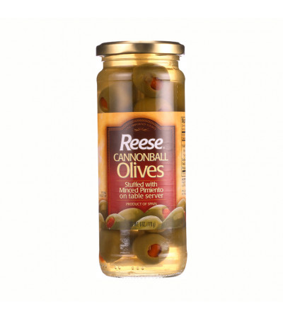 Reese Cannonball Olives Stuffed Pimento 6oz