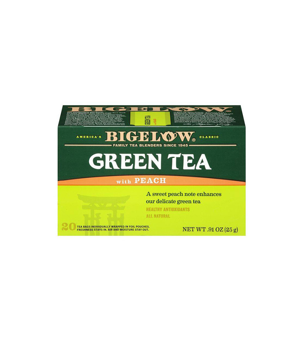 Bigelow Peach Green Tea 20bg 0.91 oz