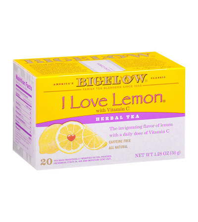 Bigelow I Love Lemon w/Vitamin C Tea 20bg 1.28 oz