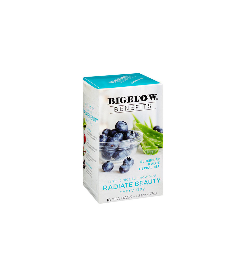 Bigelow Blueberry & Aloe Herbal Tea 18bg 1.31 oz