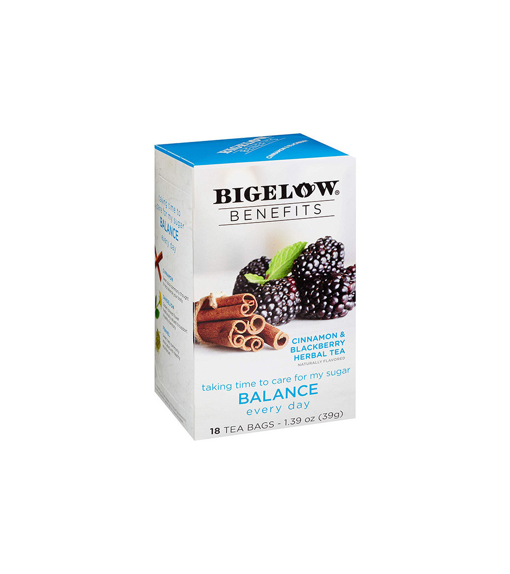 Bigelow Cinnamon & Blackberry Herbal Tea 18bg 1.39 oz