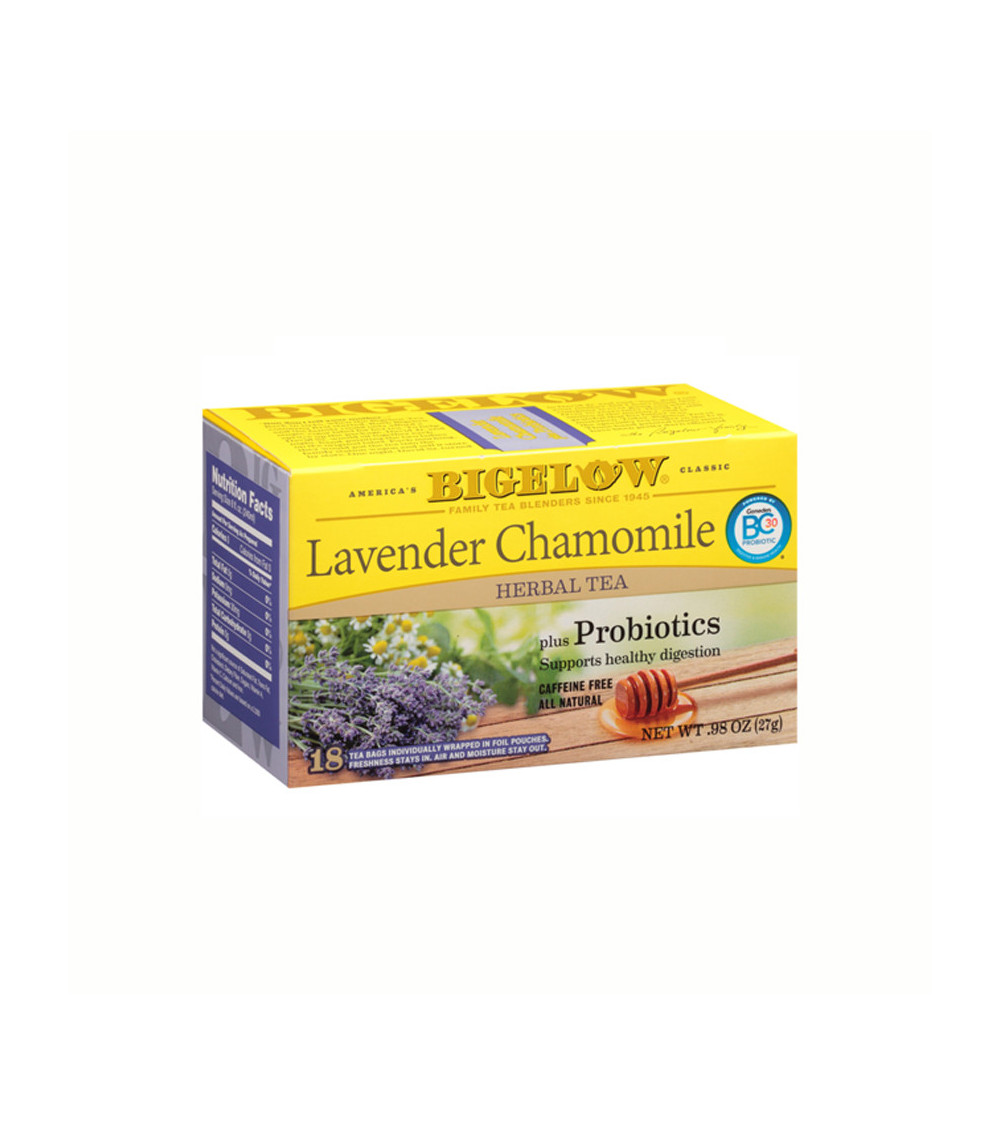 Bigelow Lavender Chamomile Plus Probiotic Tea 18bg   0.98 oz