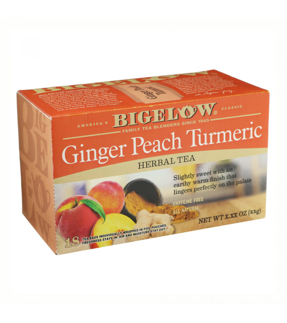 Bigelow Ginger Peach Turmeric Tea 18bg   0.98 oz