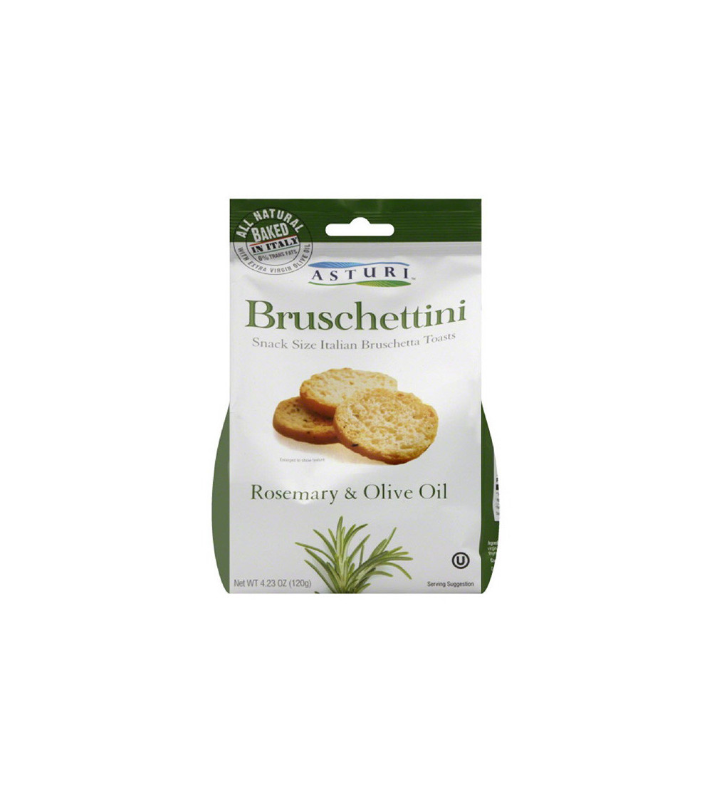 Asturi Bruschettini Rosemary & Olive Oil 4.23oz Bag