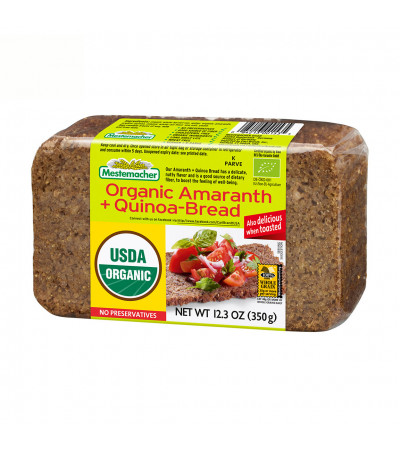 Mestemacher Bread Amaranth Quinoa Organic 12.3oz