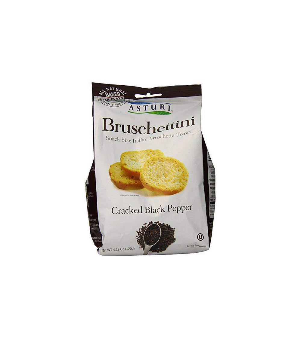 Asturi Bruschettini Cracked Black Pepper 4.23oz Bag