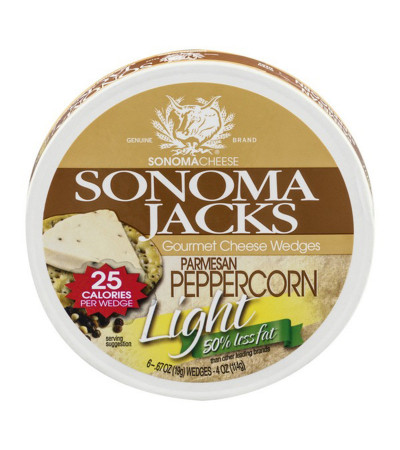 Sonoma Jack Parmesan Peppercorn Wedges 4oz