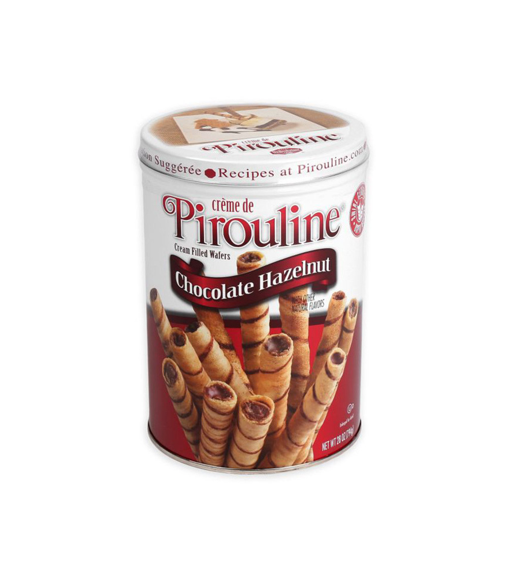 Pirouline Crème Filled Chocolate Hazelnut Tin 3.25 oz