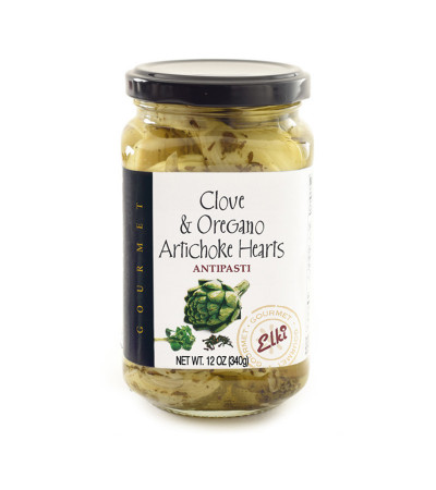 Elki Clove/Oregano Artichoke Hearts 12oz