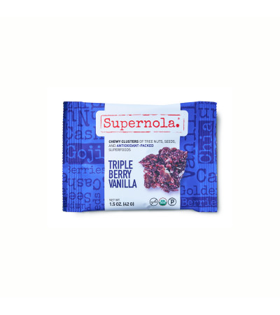 Supernola Organic GF Triple Berry Vanilla Snack 1.5oz