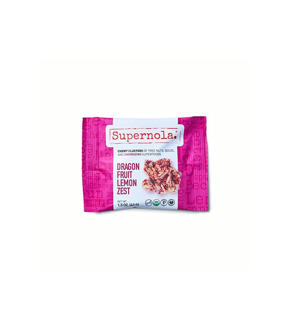 Supernola Organic GF Dragonfruit Lemon Zest Snack 1.5oz
