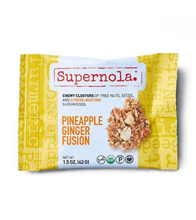 Supernola Organic GF Pineapple Ginger Fusion Snack 1.5oz
