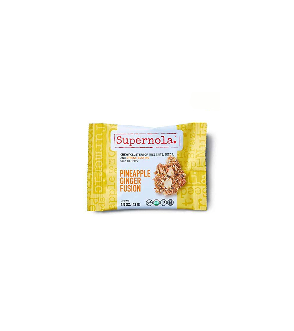 Supernola Organic GF Pineapple Ginger Fusion Snack 1.5oz