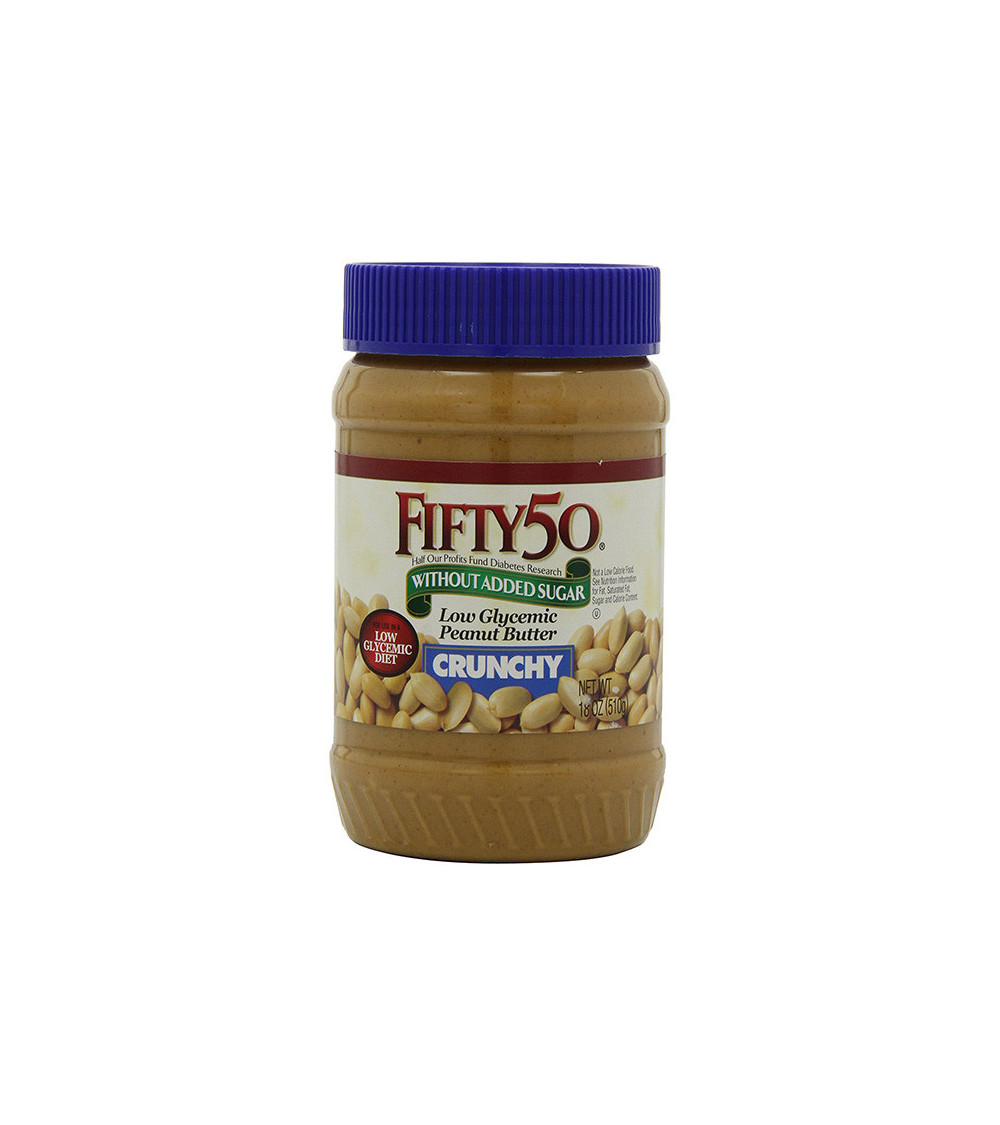 Fifty50 Crunchy Peanut Butter Low Sodium 18 oz