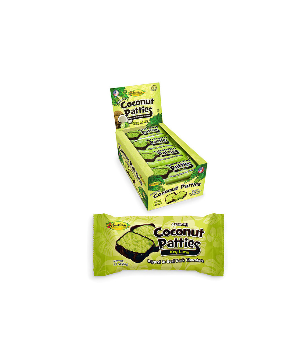Anastasia Key Lime Coconut Patty 2pc 20ct Display Box 2.6 oz