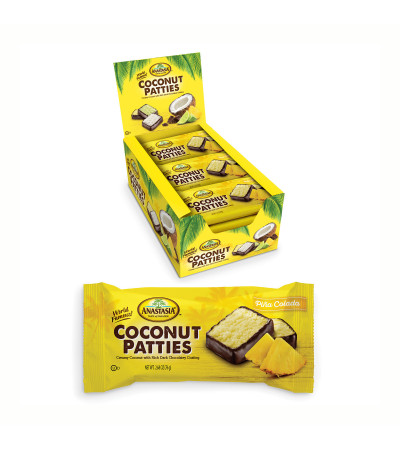 Anastasia Pina Colada Coconut Patty 2pc 20ct Display Box 2.6 oz