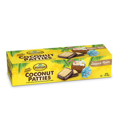 Anastasia Rum Coconut Patty Box 12oz