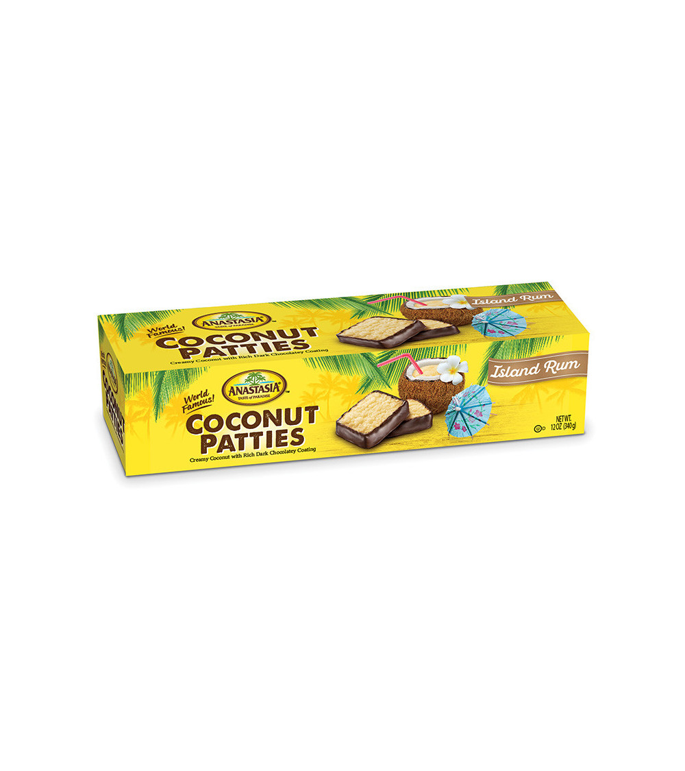 Anastasia Rum Coconut Patty Box 12oz
