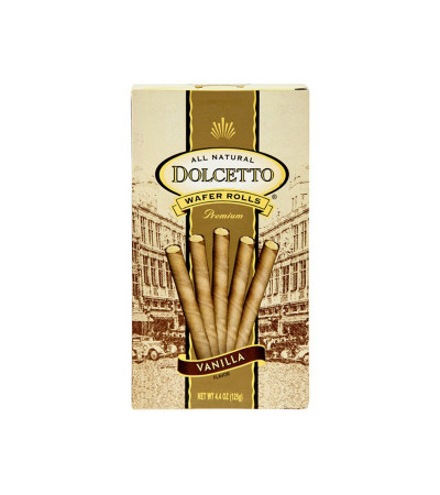 Dolcetto Wafer Roll Vanilla Box 4.4oz