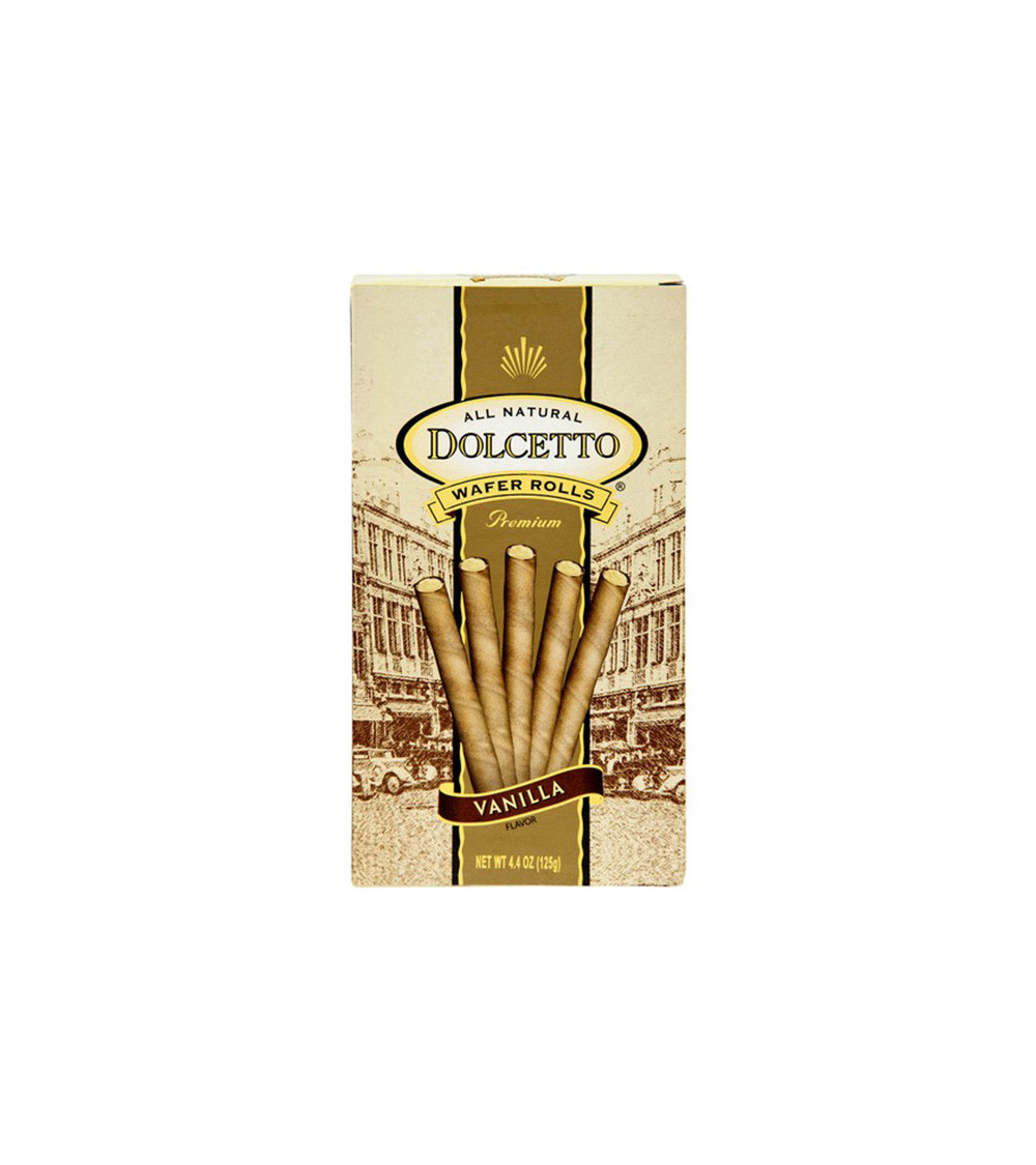 Dolcetto Wafer Roll Vanilla Box 4.4oz