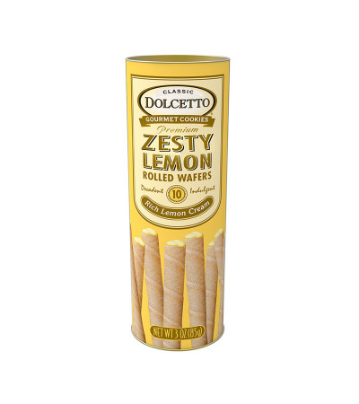 Dolcetto Lemon Wafer Roll 3 oz