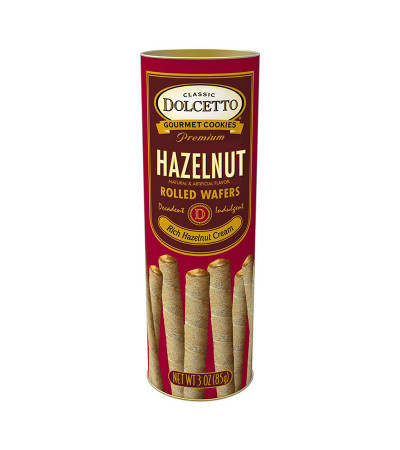 Dolcetto Hazelnut Wafer Roll 3 oz