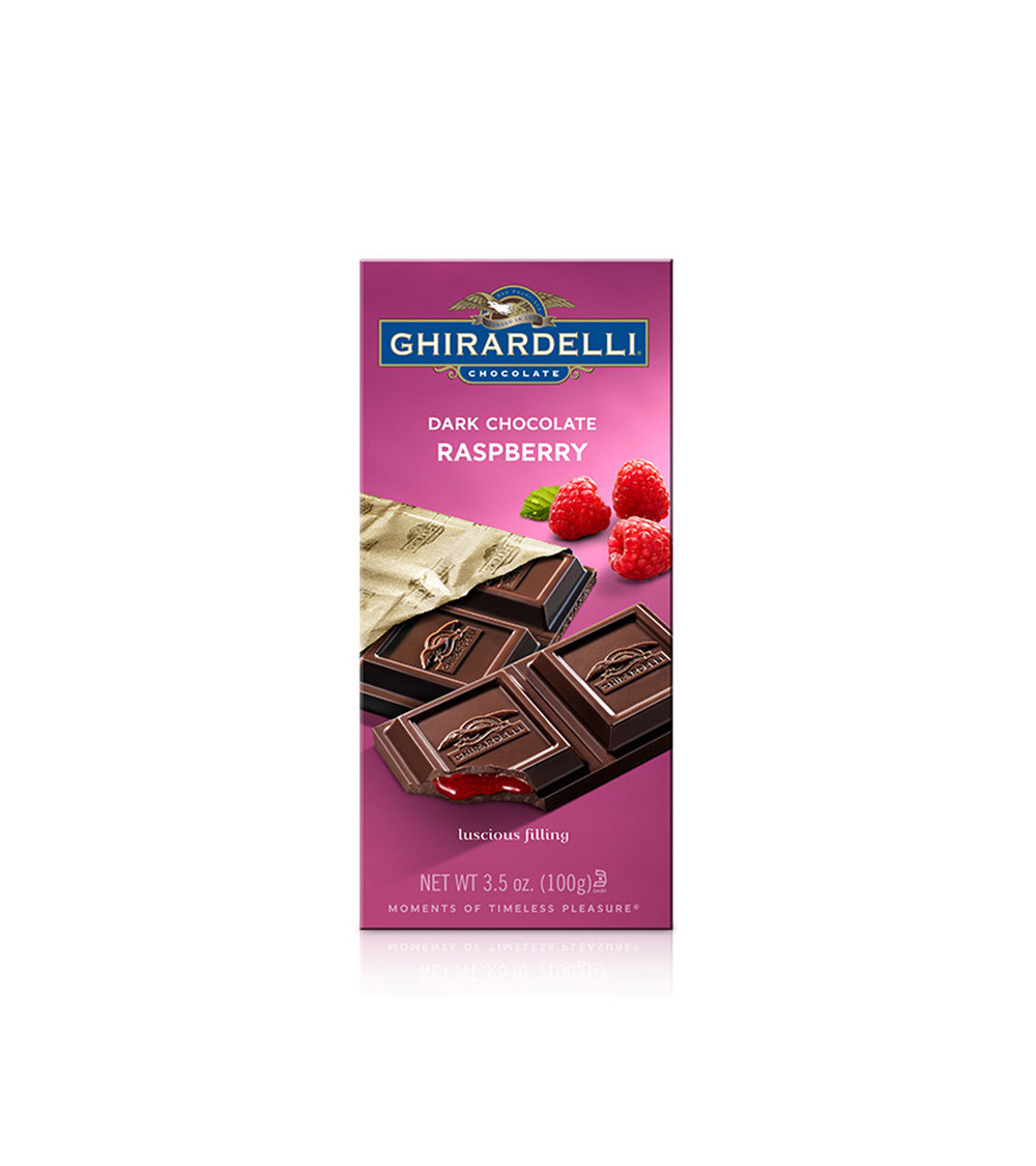 Ghirardelli Dark Chocolate Raspberry Prestige Bar 3.5oz