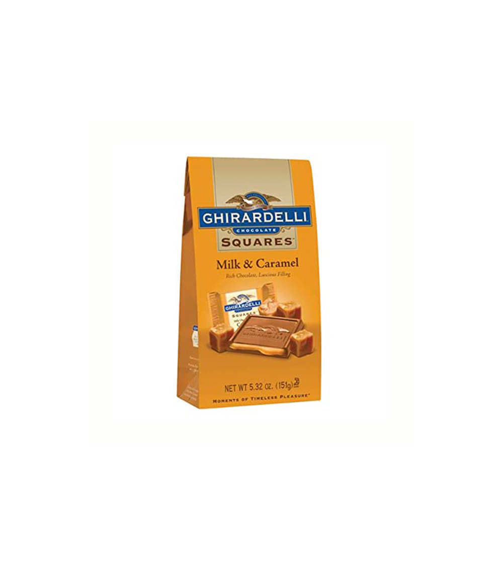 Ghirardelli Milk Chocolate Caramel Filled Squares Bag 5.32oz