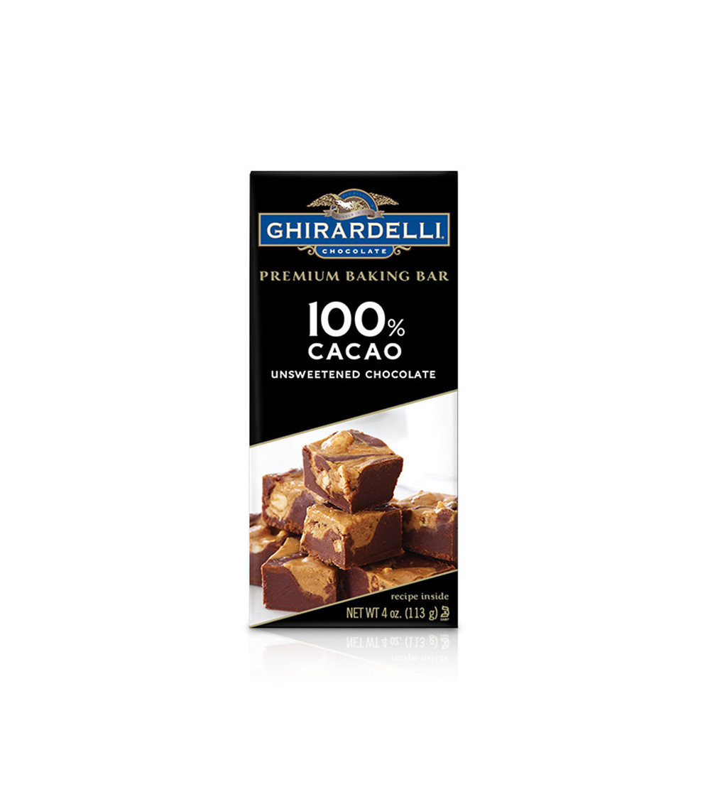Ghirardelli Baking Unsweetened Chocolate Bar 4oz