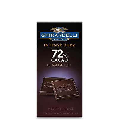 Ghirardelli Twilight Delight Intense Dark Chocolate 72% Bar 3.5oz