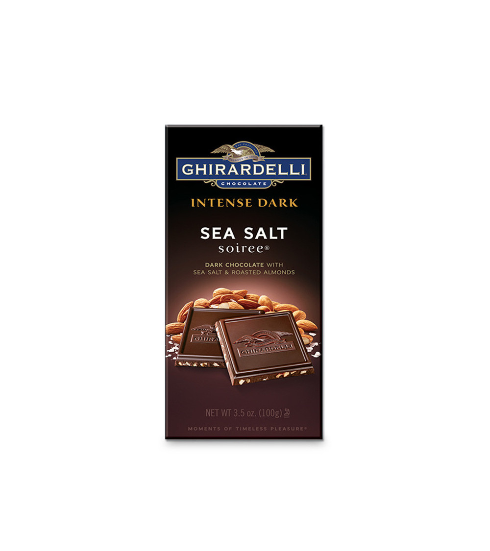 Ghirardelli Sea Salt Soiree Intense Dark Chocolate Bar 3.5oz