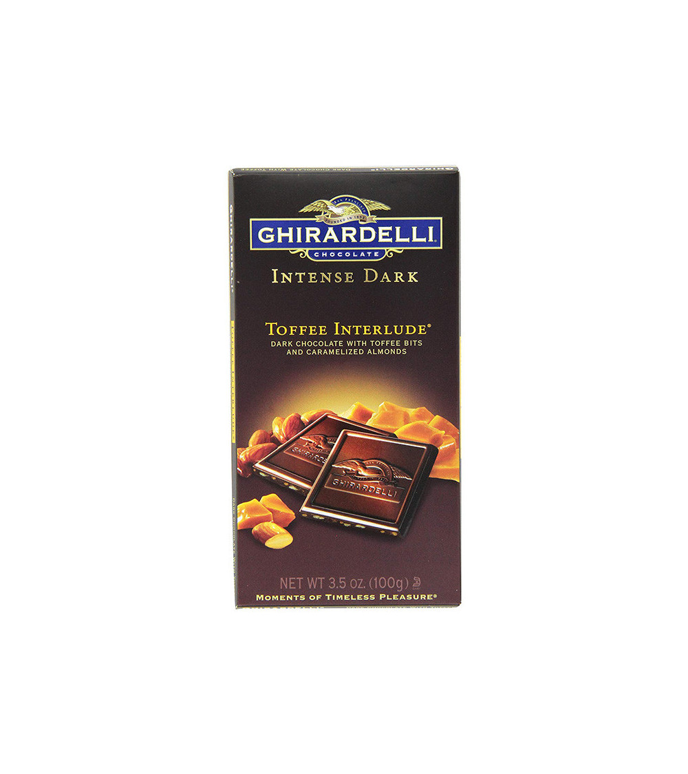 Ghirardelli Toffee Interlude Intense Dark Chocolate Bar 3.5oz
